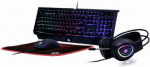 4-in-1 gaming kit "Phantom", ENG Wired keyboard, Mouse with pad, Headphones, USB, Black GGS-UMGL4-01 | 8716309117708