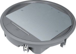 supply-unit R12 round for 12 devices for flooring 12 mm steel grey VR12127011 | 4012002245132
