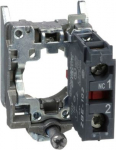 Single contact block with body/fixing collar 1NC screw clamp terminal. range of product: Harmony XB4 - product or component type: complete body/contact assembly - device short name: ZB4 - fixing collar material: zamak - contacts type and composition: ...