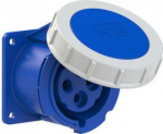 CEE-flanged socket 4x32A (3P+E) 9h IP67 blue 3242-9 | 9003399140617