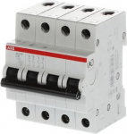 SH204-C63 Miniature Circuit Breaker (MCB) 4P 6A C 6kA 2CDS214001R0064 | 4016779631723