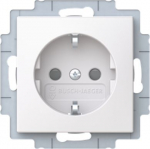 20EUC-916 Socket outlet, white, Saga 2TKA00005353 | 6438199014012