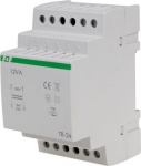 Transformer 230VAC, 0.5A, 24VAC, 12VA, -10&divide;40&deg;C, 3mod, TR-24 TR-24 | 5908312596172