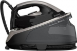 TEFAL Steam Station | SV6140 Express Easy | 2200 W | 1.7 L | 6 bar | Auto power off | Vertical steam function | Calc-clean function | Black/Steel Grey SV6140 | 3121040079096