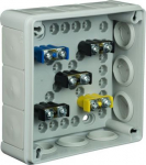 VP-051-53 Puszka n/t 118x118x46 IP55 12-wl dł.gum. z zac. popiel 61.158 | 5901769014985