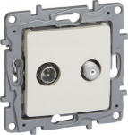 TV-SAT terminal socket Niloe - attenuation -10 dB - ivory 764658 | 3414970685070