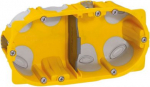 Flush mounting box EcoBatibox - 2 gang depth 40 mm - dry partitions 080022 | 3245060800222