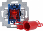 With 2-metre pull cord, red handle, and red transparent indicator part.   With 2 independent signalling contacts.   Can be illuminated by using a Illumination set as an accessory. 2CKA001413A1111 | 4011395261187