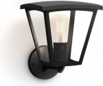 Outdoor wall luminaire Inara Hue E27 LED 550lm 7W IP44 Black 929003098901 | 8719514388512