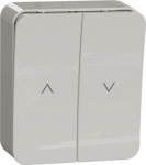 Push-button, Exxact Surface, for jalusie control, screwless terminals  white WDE015554 | 3606489504267