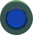 Head for illuminated push button, Harmony XB5, blue flush mounted, 30mm, universal LED, ZB5FA68 | 3606481339157