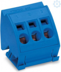 Busbar terminal block 3-pole 16 mm&sup2; blue 812-114 | 4045454014926