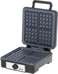 Adler | Waffle Maker | AD 3049 | 1200 W | Number of pastry 4 | Belgium | Black AD 3049 | 5903887802970