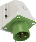 CEE-wall mounted plug 4x16A (3P+PE) 10h IP44 green 514-10 | 9003399057939