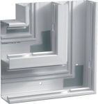 Flat angle for BR 68x210mm of PVC in stone grey R90357030 | 4012740301138