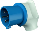 Industrial Plug 4x32A 9h 230V IP44 blue, angled 3646 | 4015394020349