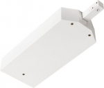 The DALI-compatible 48V TRACK transformer housing including left end feed regulates the voltage for the low voltage track system. Available in black or white, it blends in with the high-quality design concept. 1007084 | 4024163272865