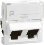 Dubulta RJ45 rozete Mosaic LCS Cat.6 FTP 45-2 moduļi 076506 | 3245060765064