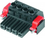 PCB plug-in connector, female plug, Clamping yoke connection, Clamping range, max.: 10 mm&sup2; BVZ 7.62HP/04/180SF SN BK BX 1930180000 | 4032248580057