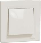 Intermediate switch, with frame, 1P, 10AX, cream, Asfora EPH0500123 | 3606480525223
