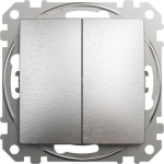 2-way switch 10AX brushed aluminium Sedna Elements SDD170108 | 3606481480576