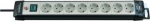 Extension cord Premium-Line 8 sockets 5m H05VV-F 3x1.5, with switch, black/light grey 1951580101 | 4007123624386