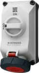 Wall mounted receptacle DUO R 4x32A (3P+N+PE), 3h, 400-440V, IP67/69 5704403G | 4015394297895