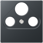 Centre plate for SAT-TV-FM socket, matt anthracite, A500 A561BFPLSATANM | 4011377129160