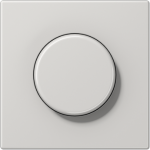 Centre plate with knob for dimmer, light grey, LS KNX LS1940LG | 4011377113855