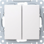 1065UC-916 2-gang switch white, Saga 2TKA00004993 | 6438199011134