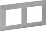 Plate Valena Life - 2 gang - aluminium 754132 | 3414970455048