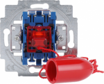 With 2-metre pull cord, red handle, and red transparent indicator part.   With 2 independent signalling contacts.   Can be illuminated by using a Illumination set as an accessory. 2CKA001413A1112 | 4011395260418