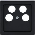 As cover for 4gang Antenna socket insert.   Outputs in a trapezoidal arrangement e.g. TV/R/SAT/SAT or TV/R/DATA/DATA or TV/R/SAT/DATA. 2CKA001724A4365 | 4011395225295