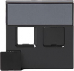 Center plate Modular Jack 2 gang Anthracite - Impressivo 2TKA000605G1 | 6418677330490