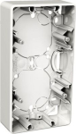Mounting box, Exxact, surface mount, 2-gangs, high (35mm), IP21, white WDE002362 | 3606480209796