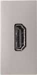 N2155.7 PL - HDMI connection unit, silver, 1 module Zenit 2CLA215570N1301 | 8427238142333