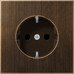 Metal socket outlet 16A/250V, grounded, screwless, antique brass, LS ME1520AT | 4011377112773