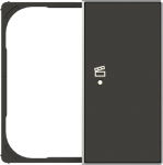 SRS-2-L-85NS - Cover plate - free@home / KNX 2-gang sensors - Scene - Left - Soft Black 2CLA852644A1501 | 8427238145327