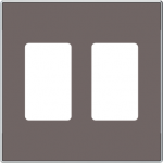 Color: Taupe Cover plate for 2-gangs VDI connection unit code: 8155.68, 8155.78 & 8155.88 2CLA855510A6301 | 8427238236902