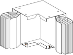 Flat elbow, Canalis KTA, aluminium, 800A, 3L+N+PE, N2, 1 made to measure long branch, right angle KTA0800LP4D2 | 3606480848551