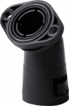 Adaptalok 45&deg; flange, UV stable, for pipes diameter 28 mm, IP 66. Possibility to install in places with risk of flammable gases and vapours &ndash; danger zone 2 and in places where is danger of explosions of dust &ndash; danger zone 22 A28FL-45_FB | 8595057625549