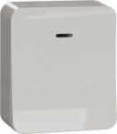 Switch, Exxact Surface, complete product, 1-pole 2-way, 16AX, LED, screwless terminals, white WDE015564 | 3606489504236