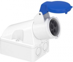 PratiKa industrial socket, 16A, 2p+E, 200...250 V AC, IP44. range of product: PratiKa - product or component type: socket - device short name: PratiKa socket - plug, socket category: low voltage - poles description: 2P + E - network type: AC - outlet ...