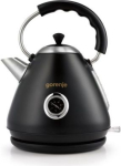 Electric Kettle 2200 W, 1.7 L, Plastic and Metal, Black K17CLBK | 3838782168895