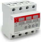 Digital surge and overload protection relay 3NO 63A AC230V VAP3N63 | 4752255015723