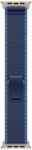 Apple | 49mm Blue/Bright Blue Trail Loop - S/M - Natural Titanium Finish MFT64ZM/A | 195950574852