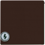 Intermediate Ring with Hinged Lid Cylinder with Different Locking Cover plates Busch-Duro 2000&reg; SI and Reflex SI brown - Allwetter 44 (IP 44) 2CKA001710A3788 | 4011395103951