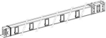 Canalis, straight length, 1000A, 5m, 10 tap-off outlets. range of product: Canalis - product name: KS - product or component type: busbar trunking - busbar description: distribution length - material: aluminium - device application: medium power dist ...