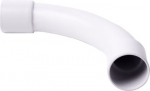Elbows 90&deg; for rigid wiring pipes, halogen free PPO diameter 50 mm, light grey. Possibility to install in places with risk of flammable gases and vapours &ndash; danger zone 2 and in places where is danger of explosions of dust &ndash; danger zone 22 4150HF_KB | ...