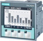 SENTRON, measuring Instrument, 7KM PAC4200, LCD, l-l: 500 V, l-n: 289 V, MODBUS TCP, optional modbus rtu / profinet / profibus / di/do, APparent / active / reactive energy / cos phi, harmonics: 3Rd - 31st, thd, cl. 0.2 Acc. to IEC61557- 12 or cl. 0.2 ...